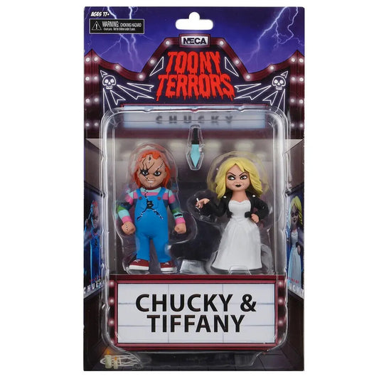 TOONY TERRORS BRIDE OF CHUCKY 2 PACK CHUCKY AND TIFFANY FIGURE