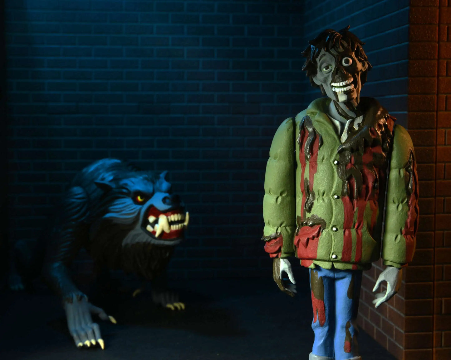 TOONY TERRORS JACK AND KESSLER WOLF (AN AMERICAN WEREWOLF IN LONDON) 6" ACTION FIGURE SET