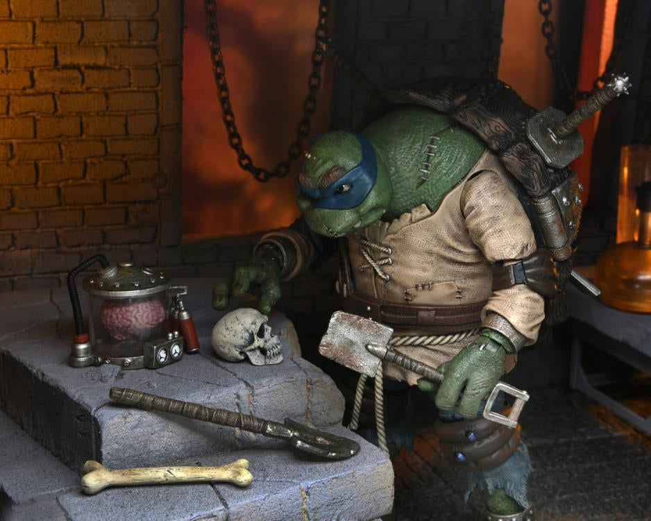 NECA Teenage Mutant Ninja Turtles TMNT x Universal Monsters Leonardo as The Hunchback Ultimate 7 Inch Scale Action Figure